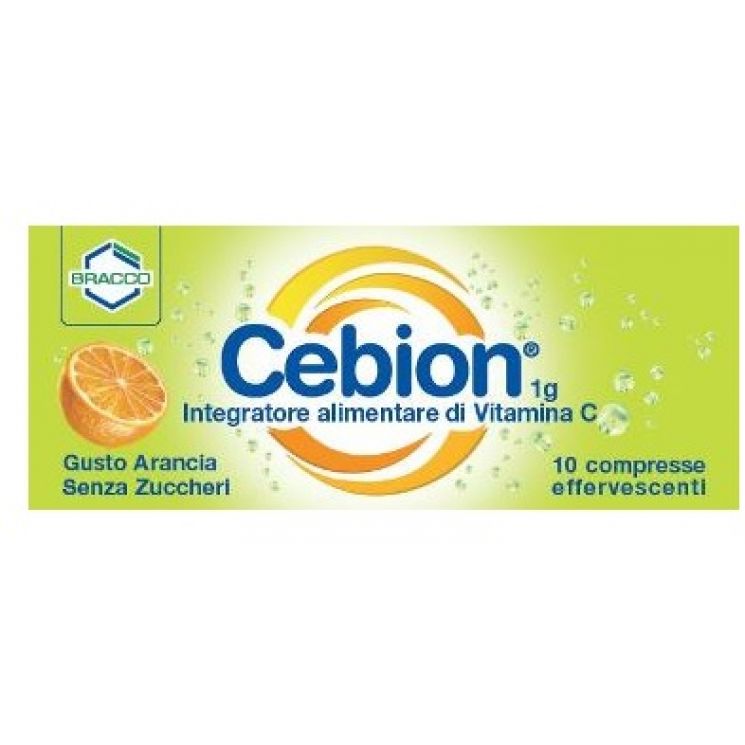 Cebion Vitamina C Senza Zucchero Arancia 10 Compresse Effervescenti